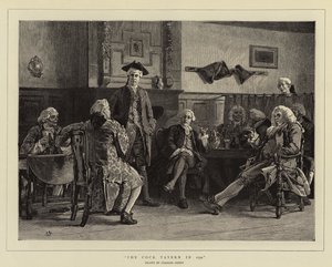 Cock Tavern vuonna 1750
